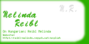 melinda reibl business card